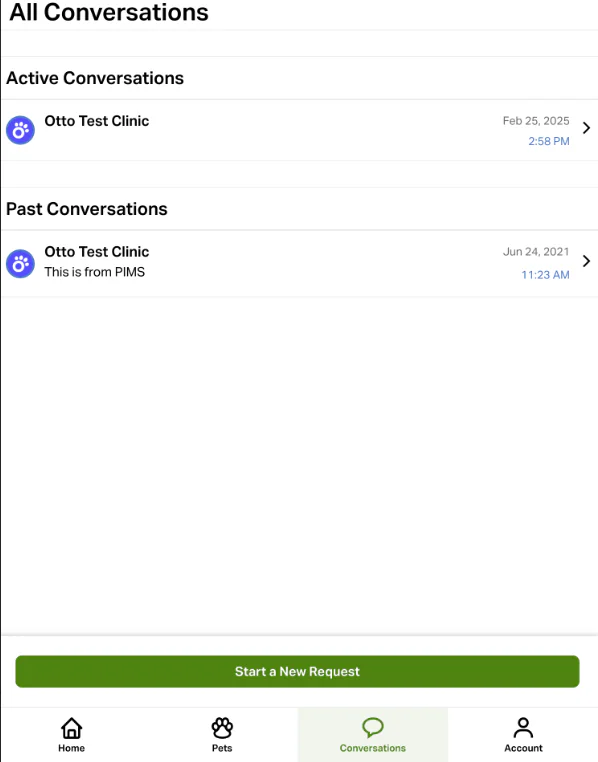 Otto conversations page